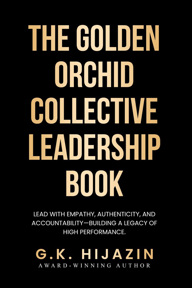 The Golden Orchid Collective Leadership Book book cover design by WowPlum