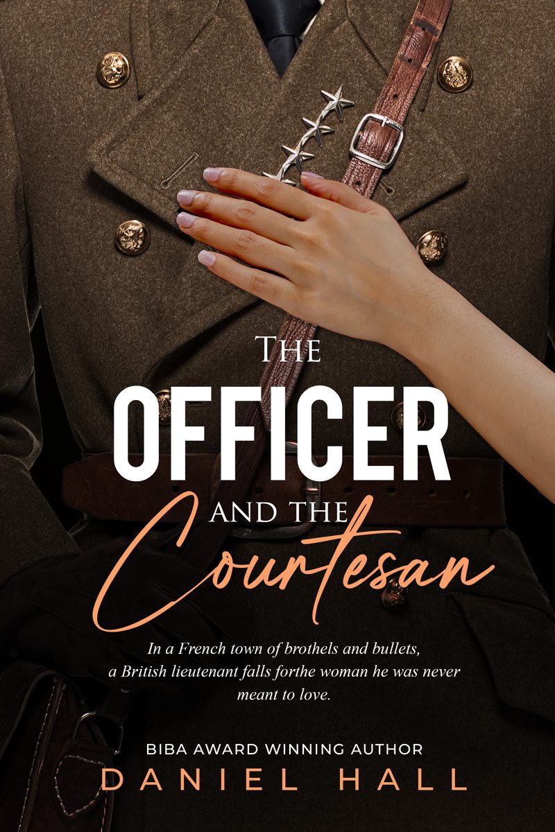 The Officer and the Courtesan book cover design by WowPlum
