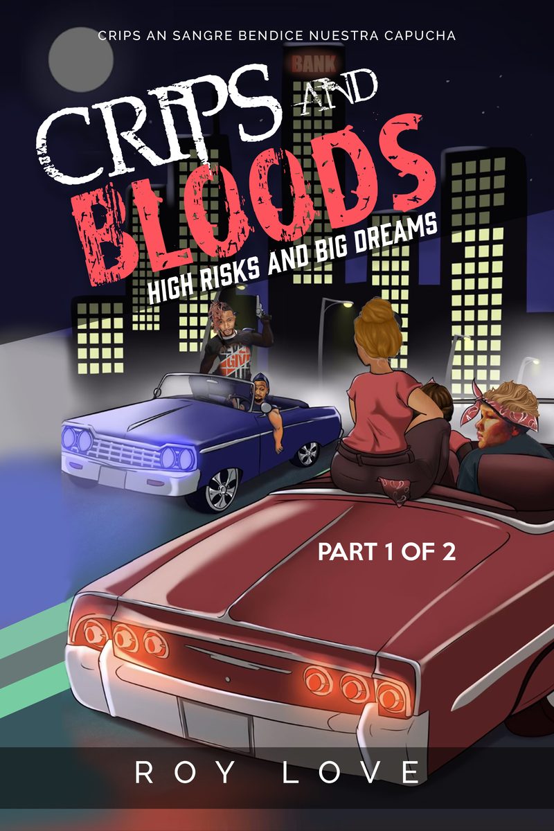 Crips and Bloods book cover design by WowPlum