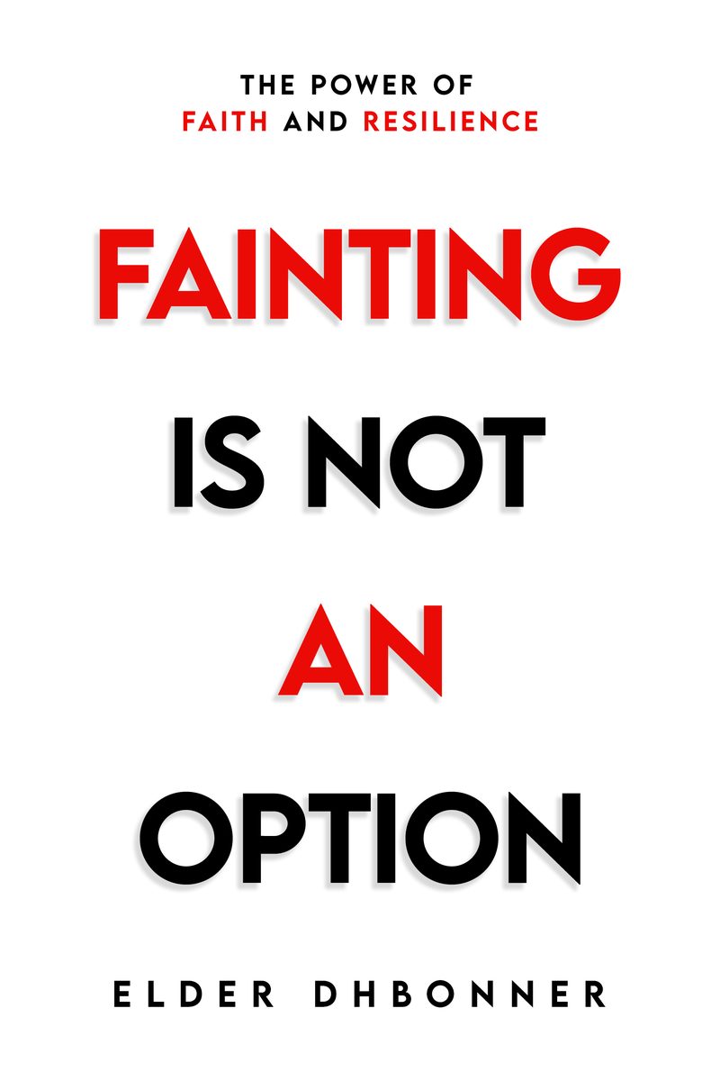 Fainting Is Not an Option book cover design by WowPlum