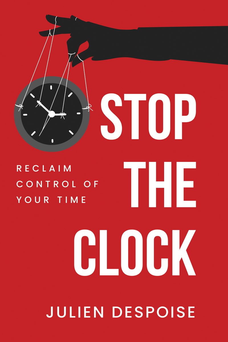 Stop the Clock book cover design by WowPlum
